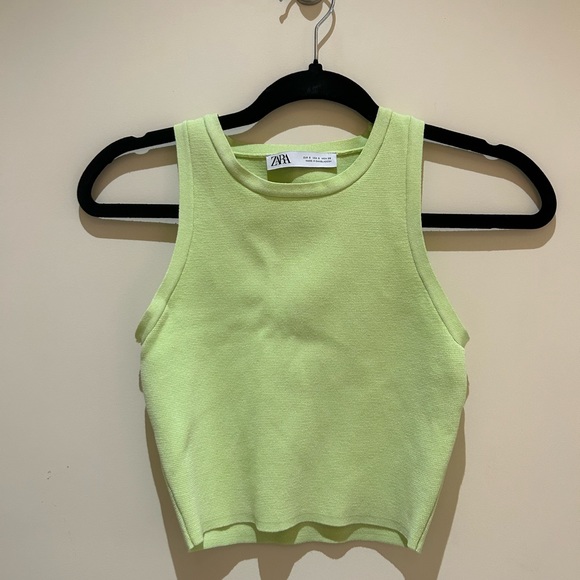 Zara Green tank top - Picture 1 of 2